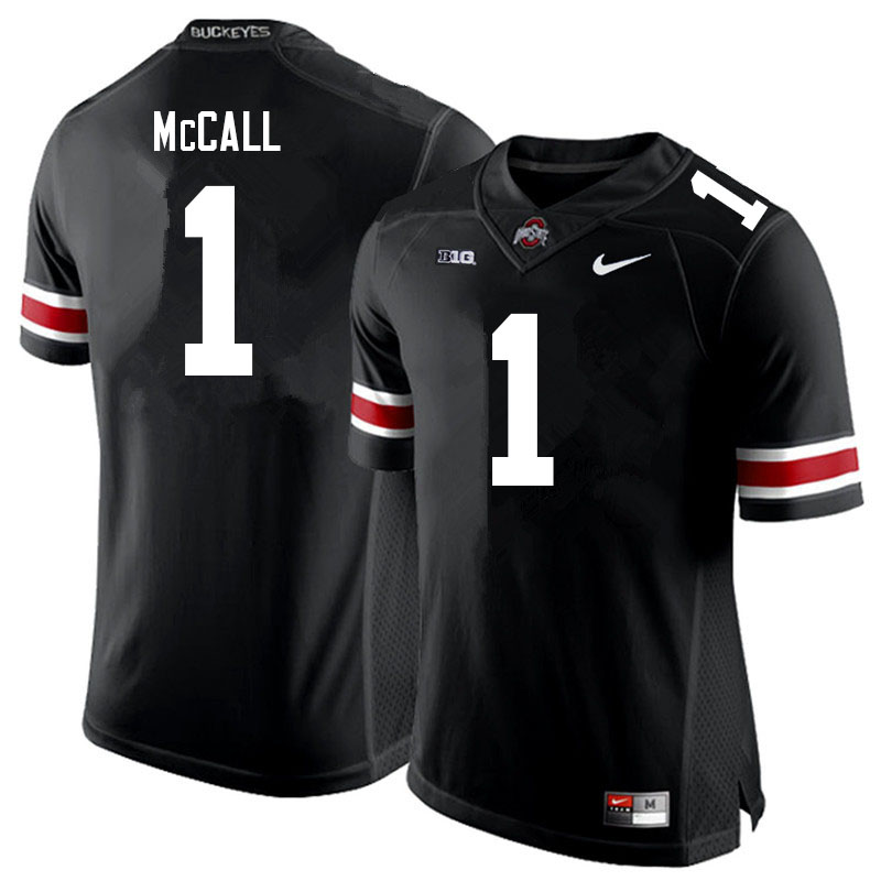 Men #1 Demario McCall Ohio State Buckeyes College Football Jerseys Sale-Black